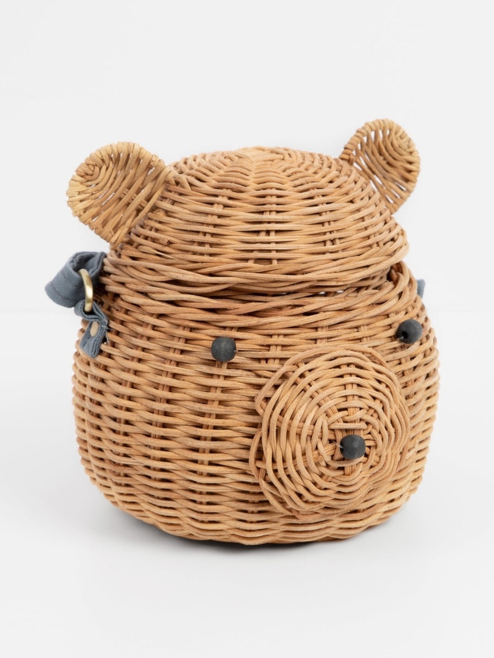 Meri Meri Rattan Bear Cross-Body Bag